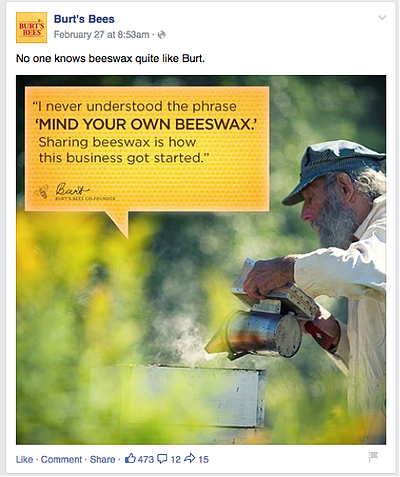 Burt's bees shareable mem
