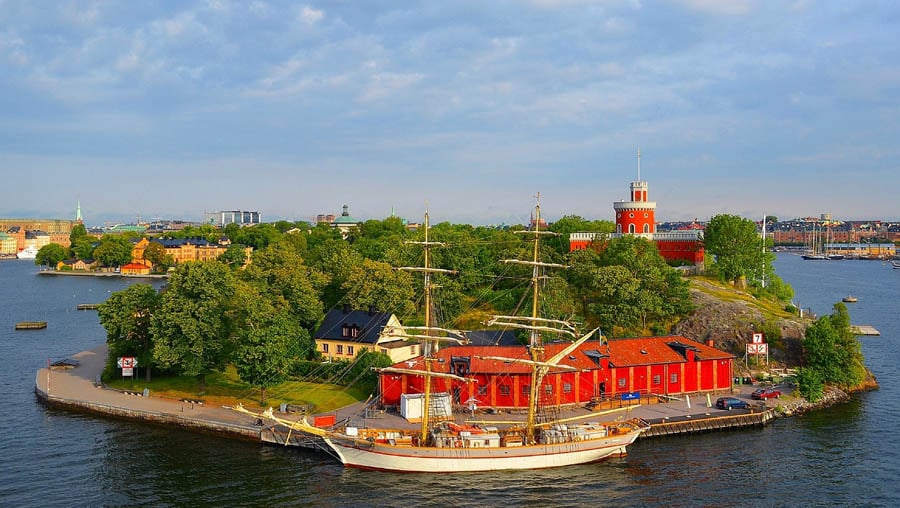 A park island in Stockholm