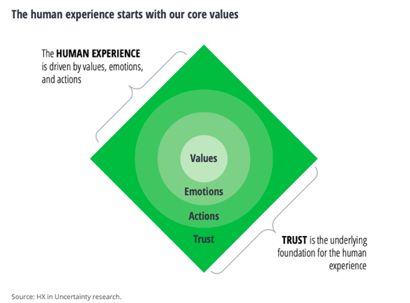 The human experience starts with core values