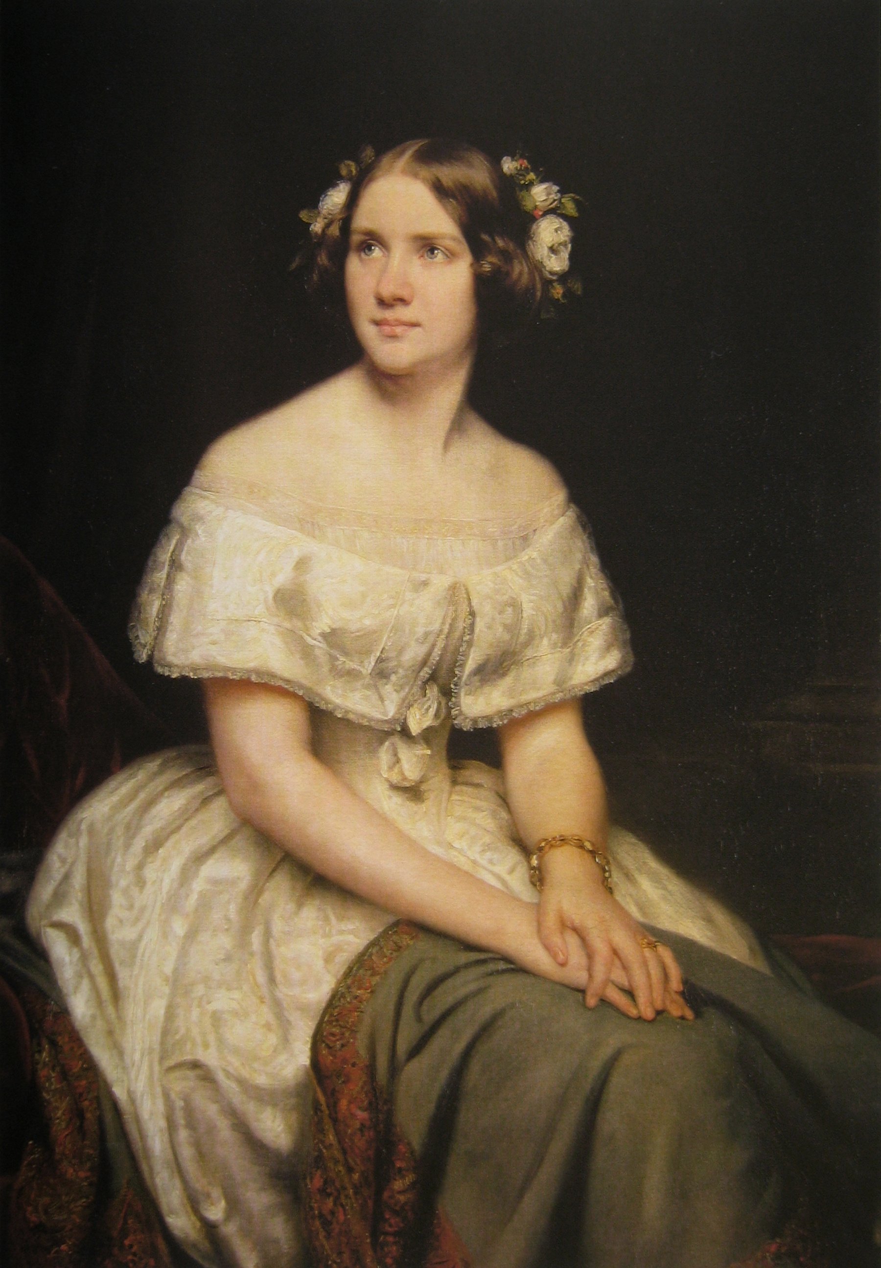 Portrait of Jenny Lind by Eduard Magnus (1862)