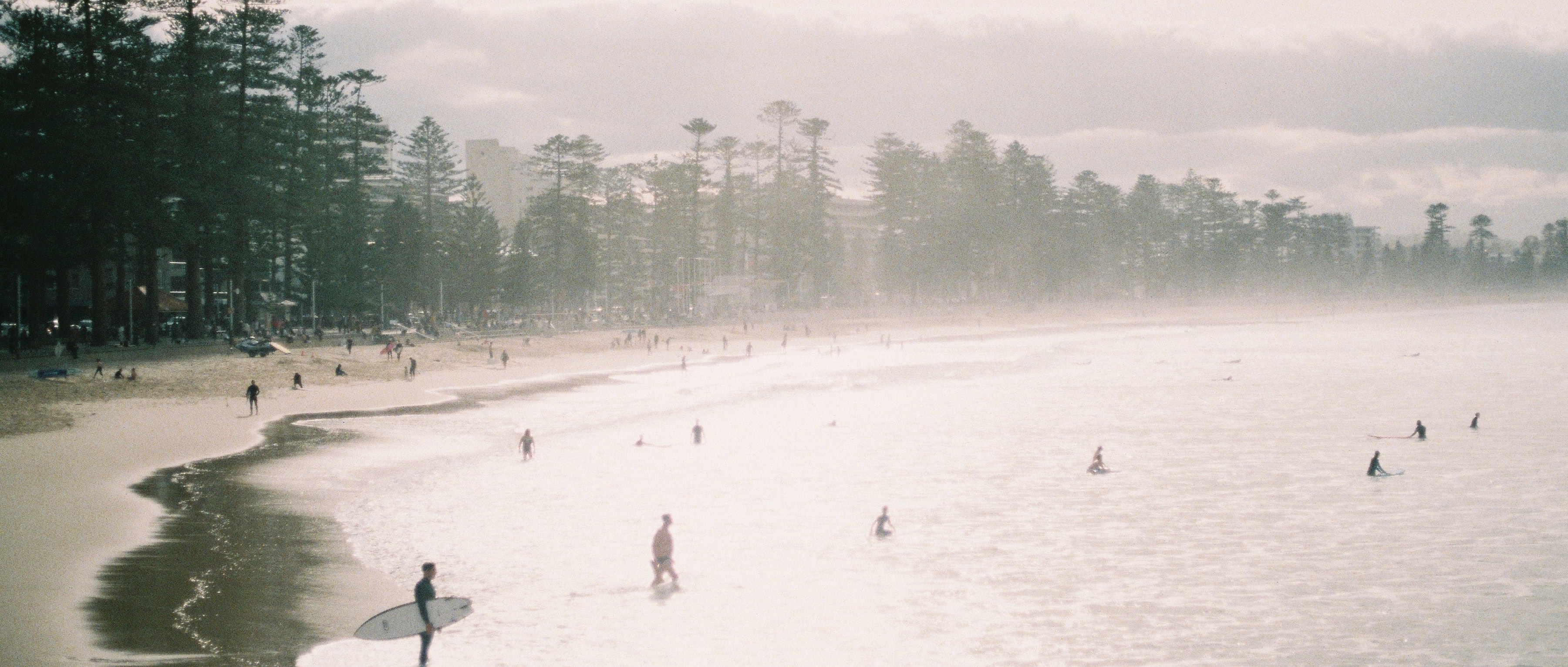 Manly beach narrow