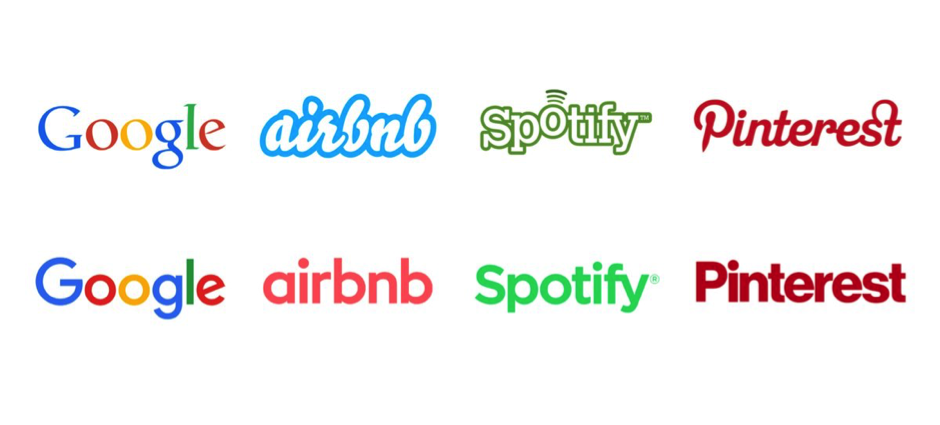 logos digital google airbn spotify