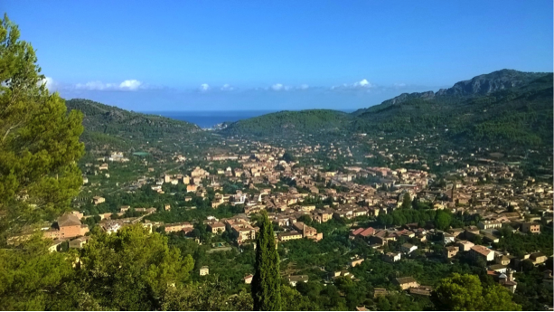 View of Mallorca- Mike McDowall - Digital Nomad Working in cloud